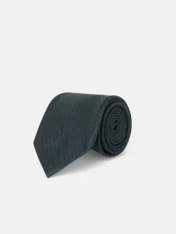 Corbata motivo multiraquetas verde