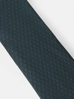 Corbata motivo multiraquetas verde