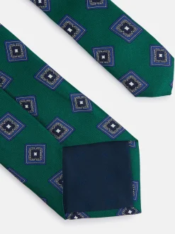 Corbata rombo irregular verde