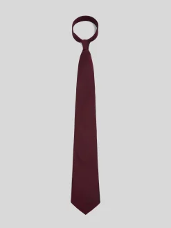 Corbata silbon lisa burdeos