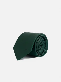 Corbata silbon lisa verde