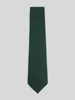 Corbata silbon lisa verde