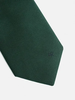 Corbata silbon lisa verde