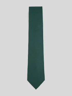 Corbata silbon mini puntos verde
