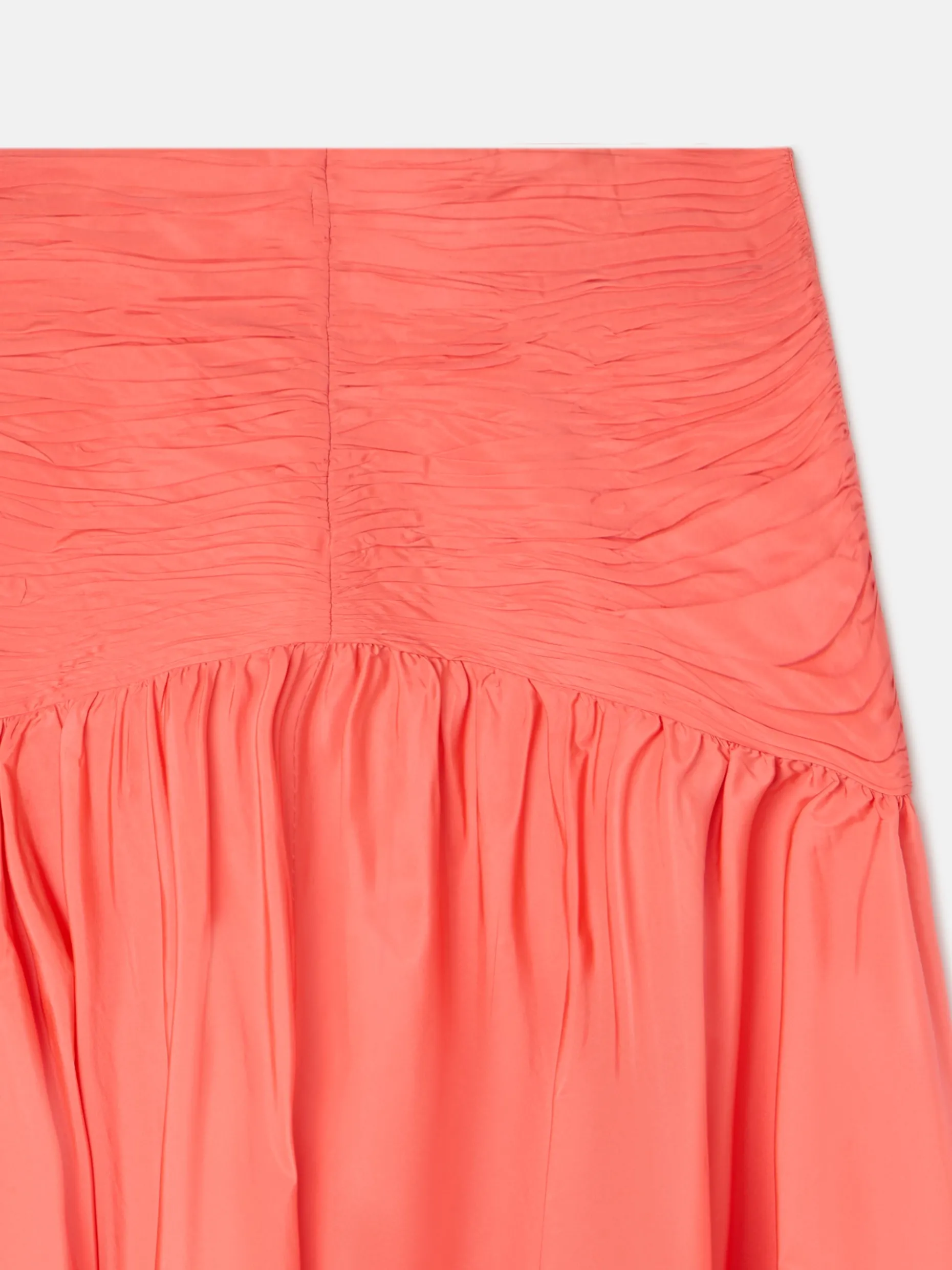 Falda CaprileXSilbon tafeta coral