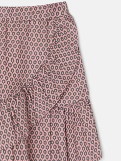 Falda girl estampado etnico rosa