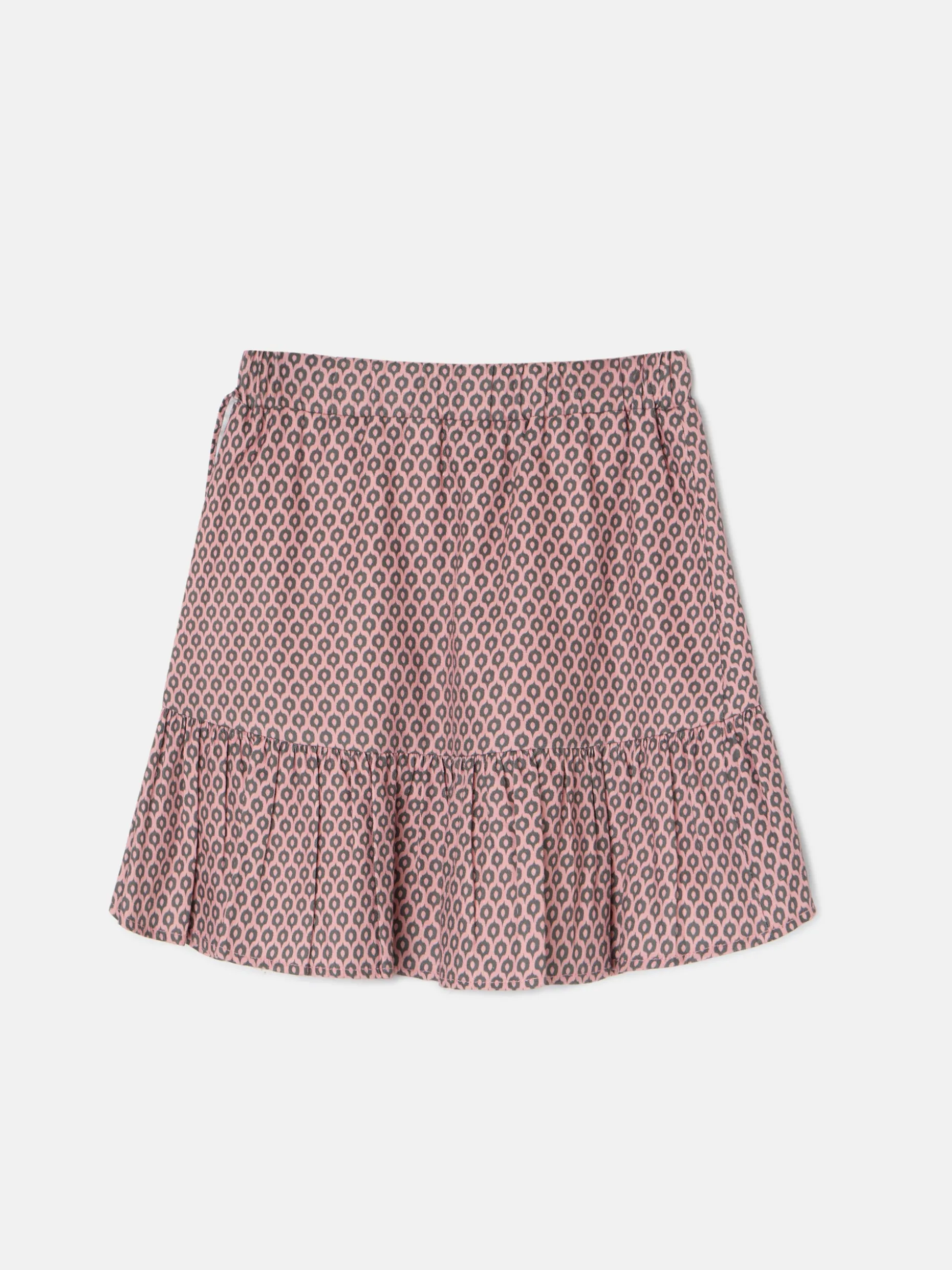 Falda girl estampado etnico rosa