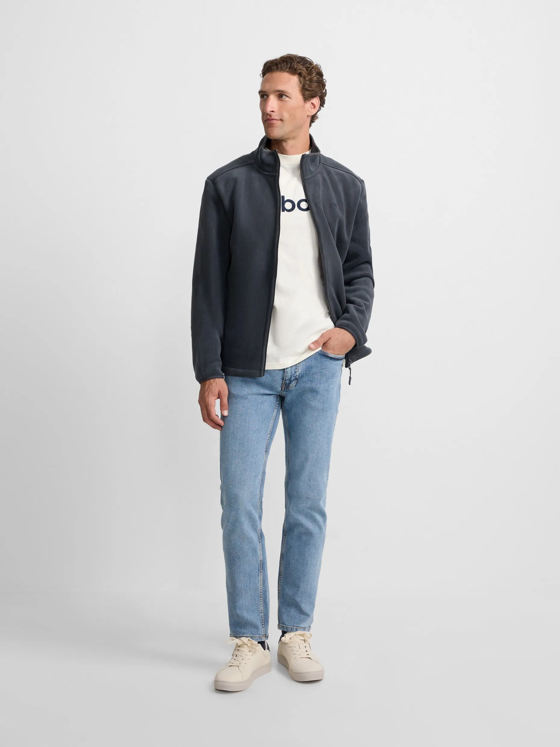 Forro polar clasico gris