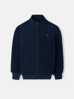 Forro polar liso kids azul marino