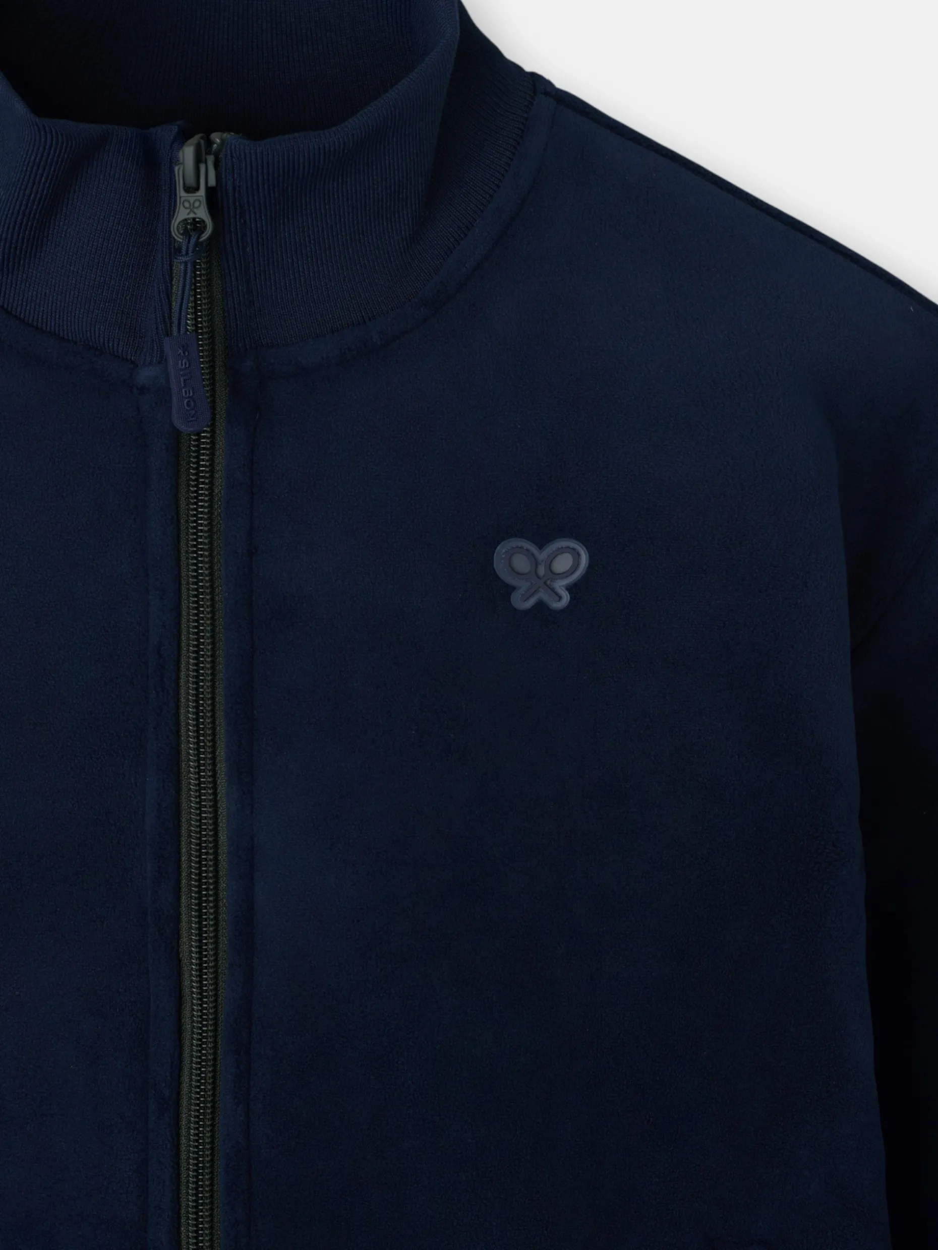 Forro polar liso kids azul marino
