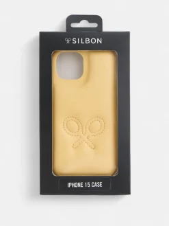 Funda movil raqueta amarilla