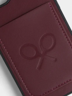 Funda movil raqueta burdeos