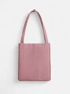 Funda portatil acolchada pana rosa