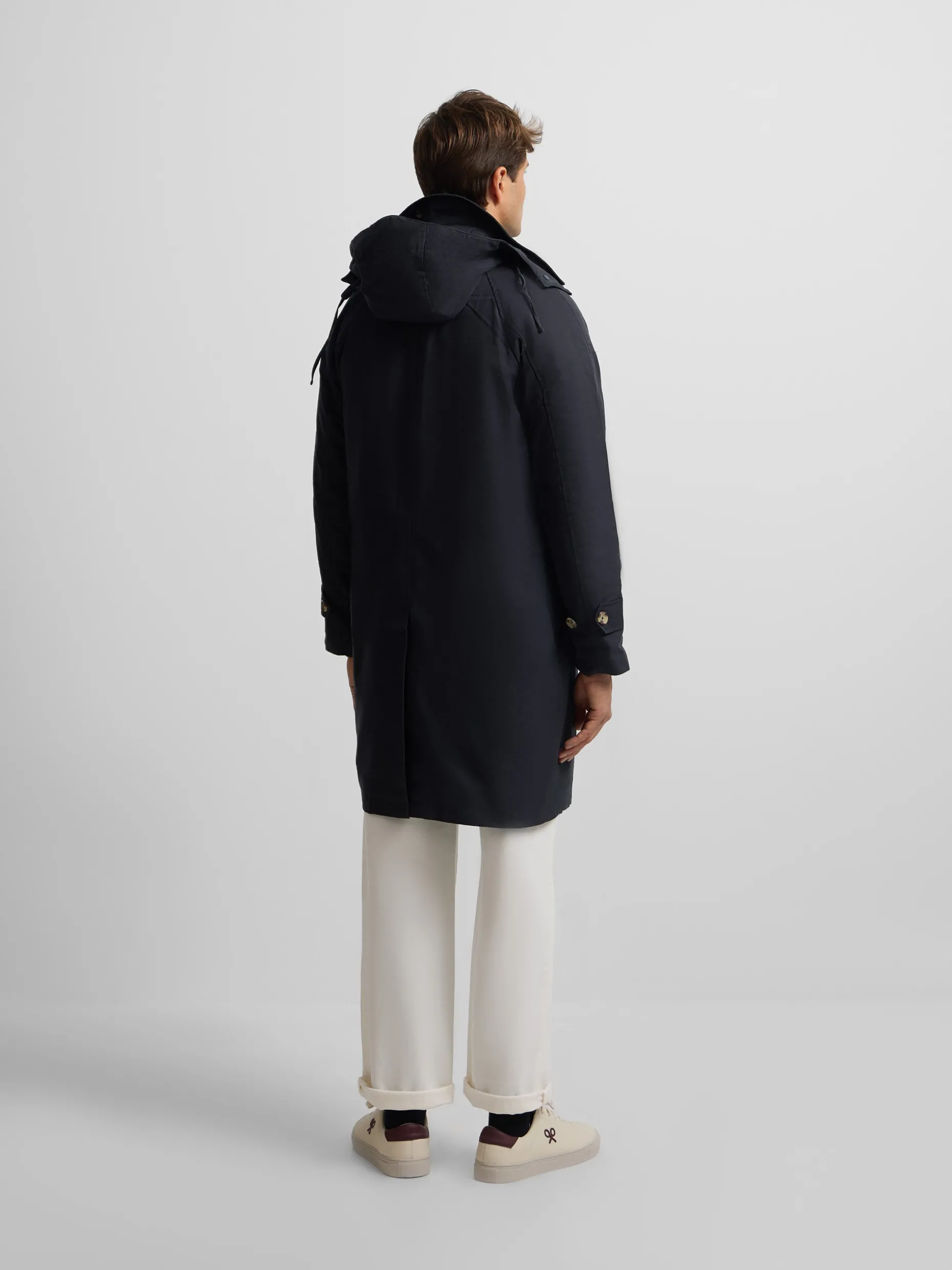 Gabardina azul marino