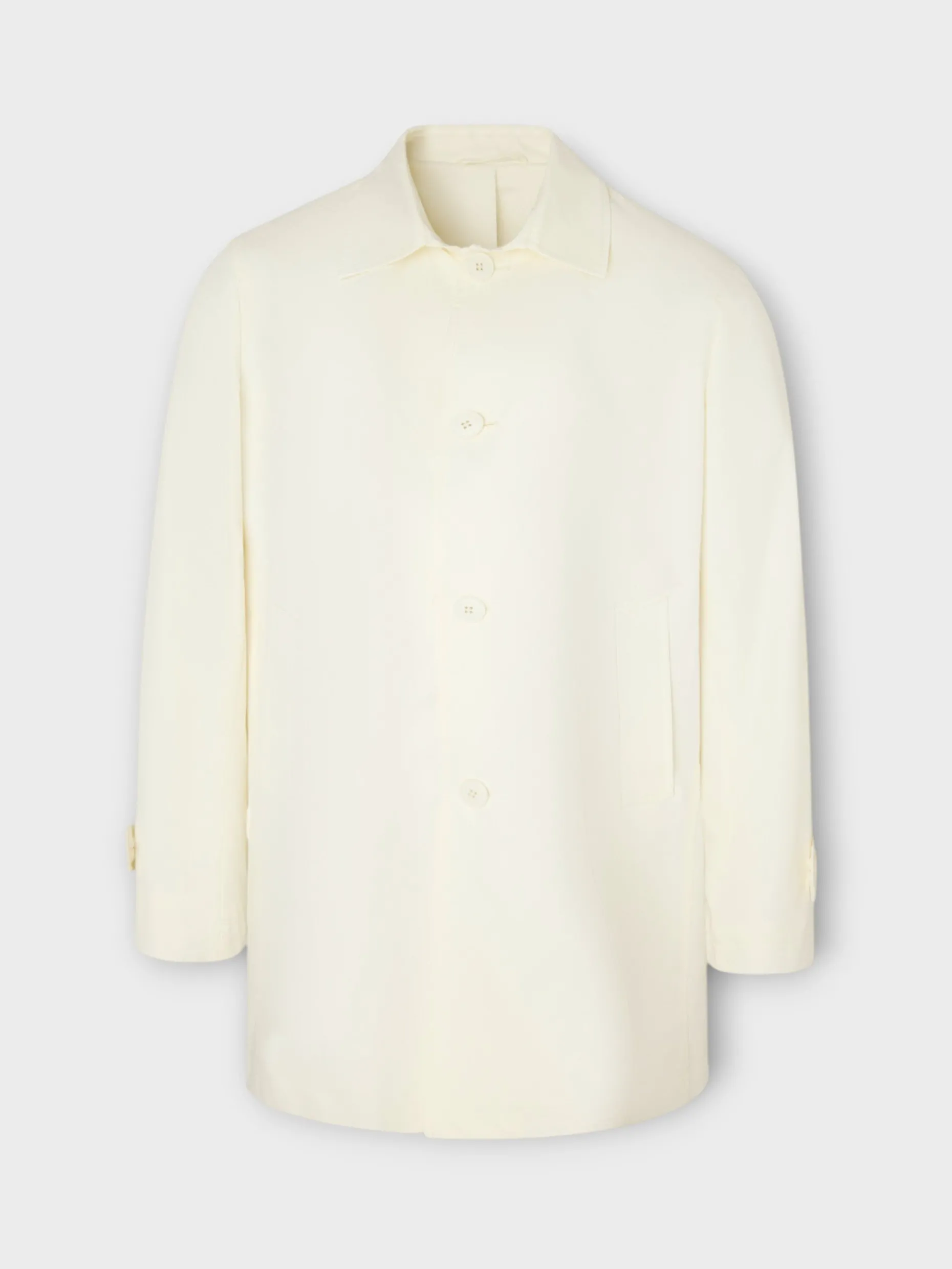 Gabardina corta beige
