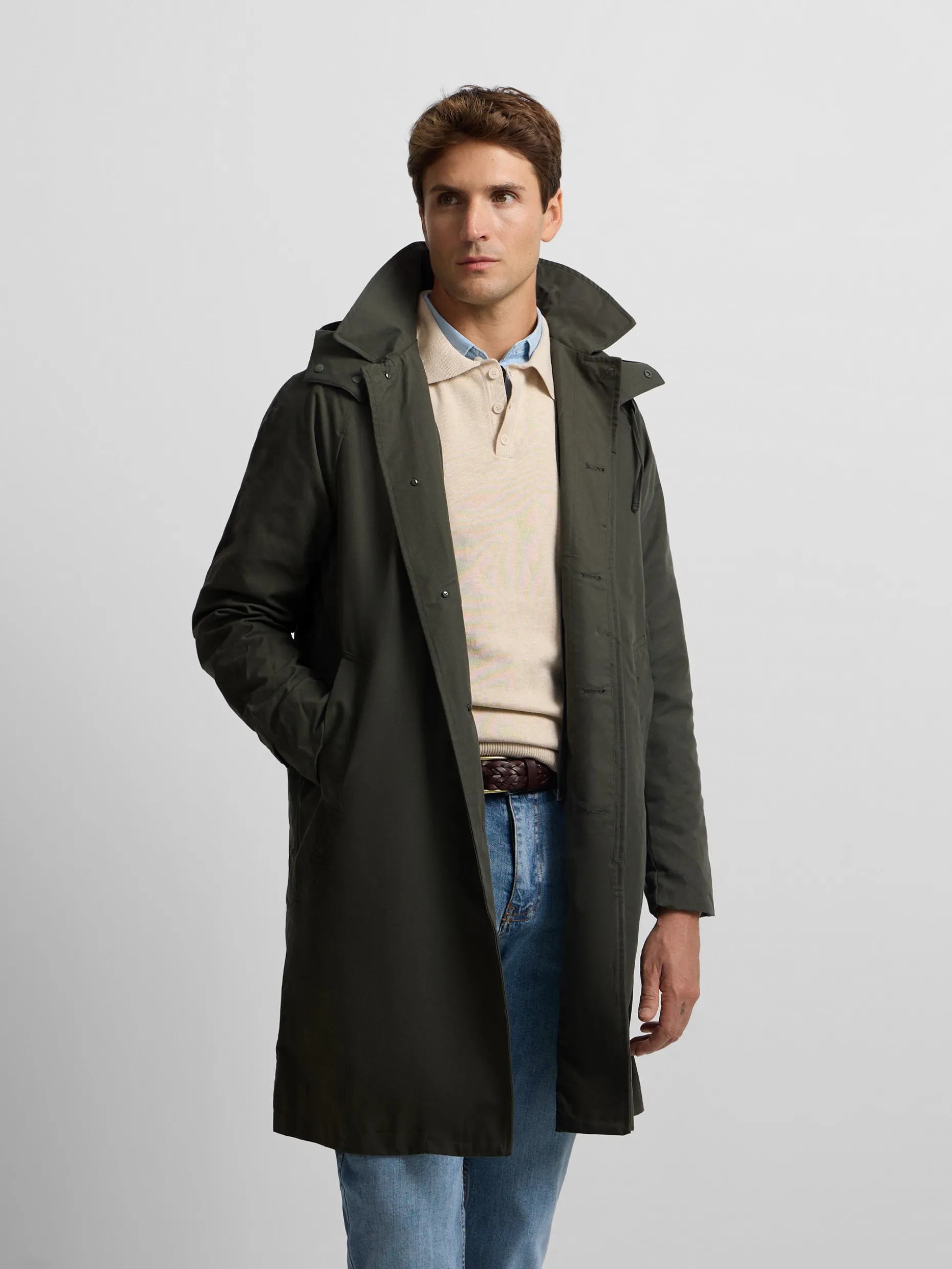 Gabardina verde