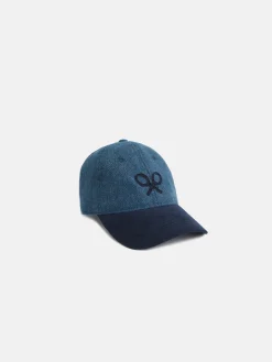 Gorra girl espiga raqueta azul marino