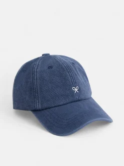 Gorra raquetas bordadas azul marino