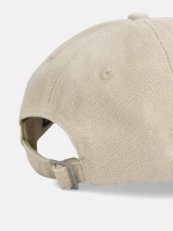 Gorra raquetas bordadas beige