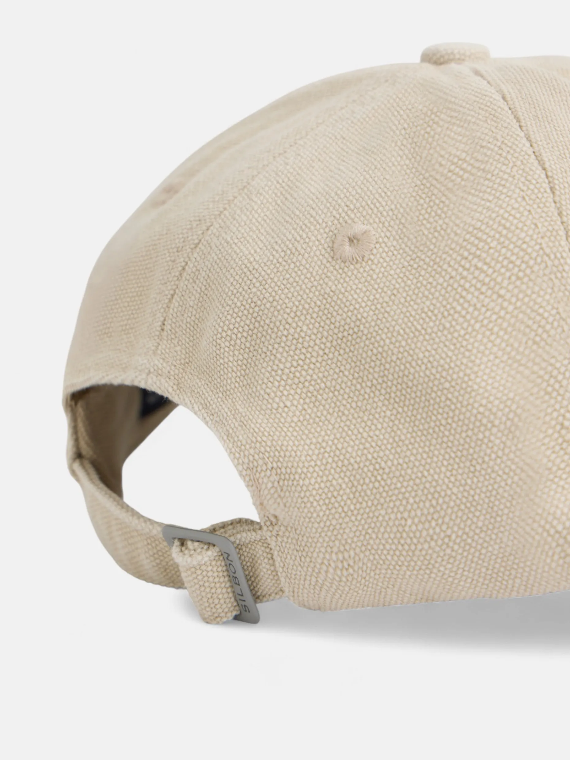 Gorra raquetas bordadas beige