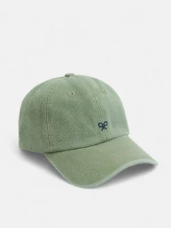 Gorra raquetas bordadas verde