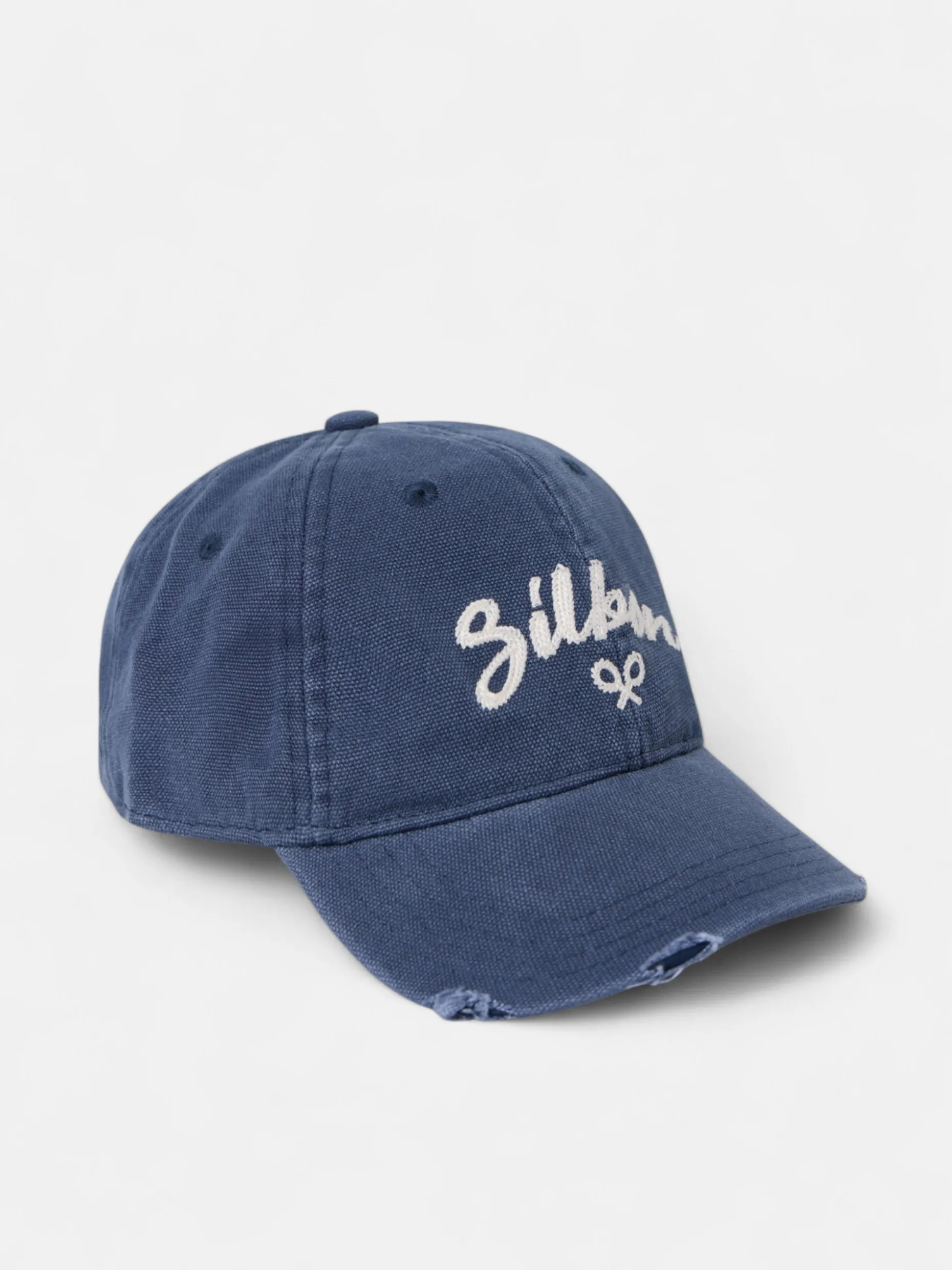 Gorra silbon desgastada azul marino