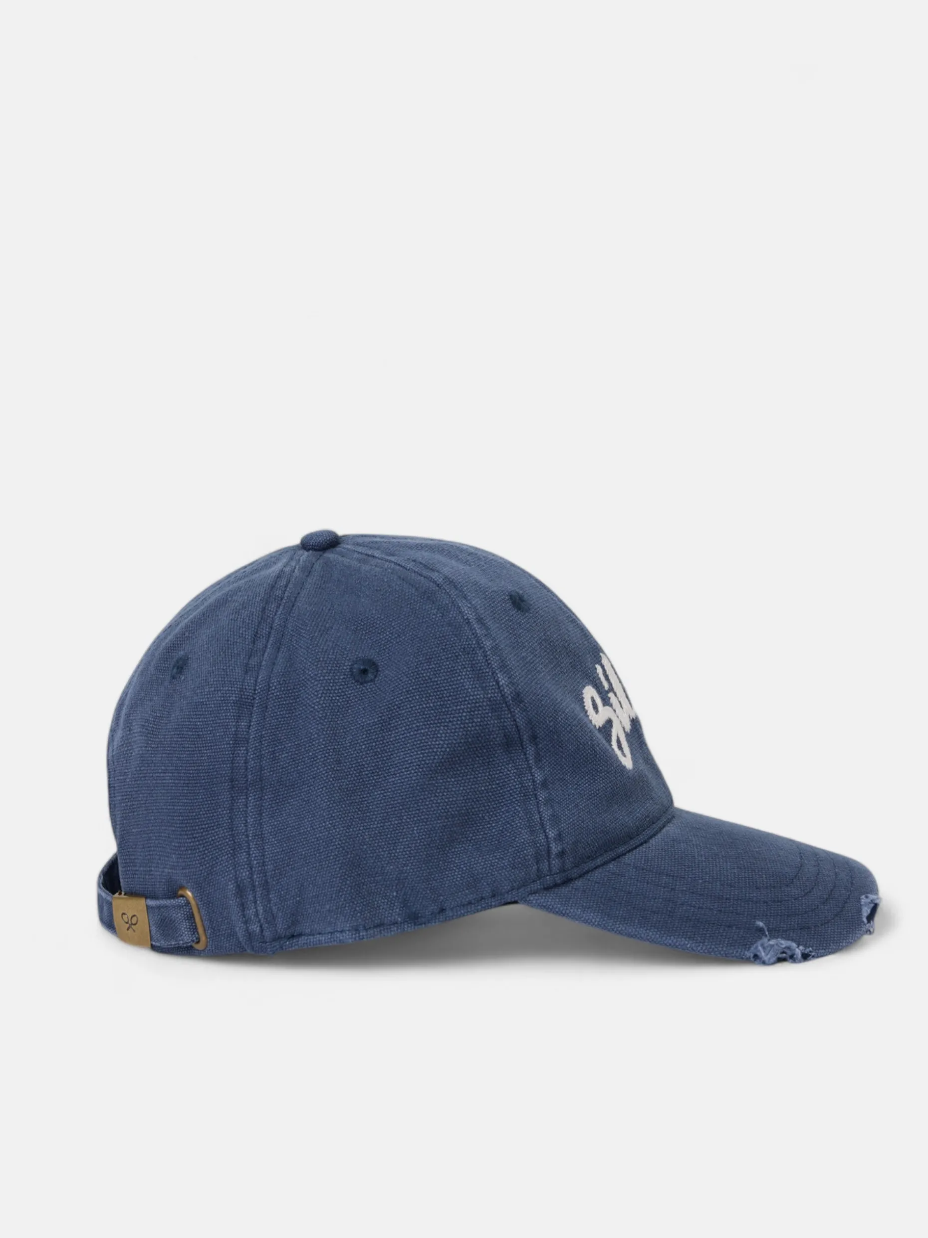 Gorra silbon desgastada azul marino