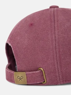 Gorra silbon desgastada burdeos