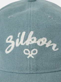 Gorra silbon desgastada verde