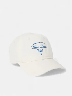 Gorra silbon tennis club beige claro