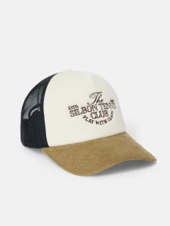 Gorra trucker tennis club pana beige
