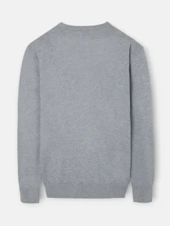 Jersey classic cuello pico gris