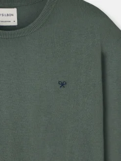Jersey classic cuello redondo verde claro