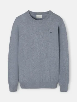Jersey classic cuello redondo gris