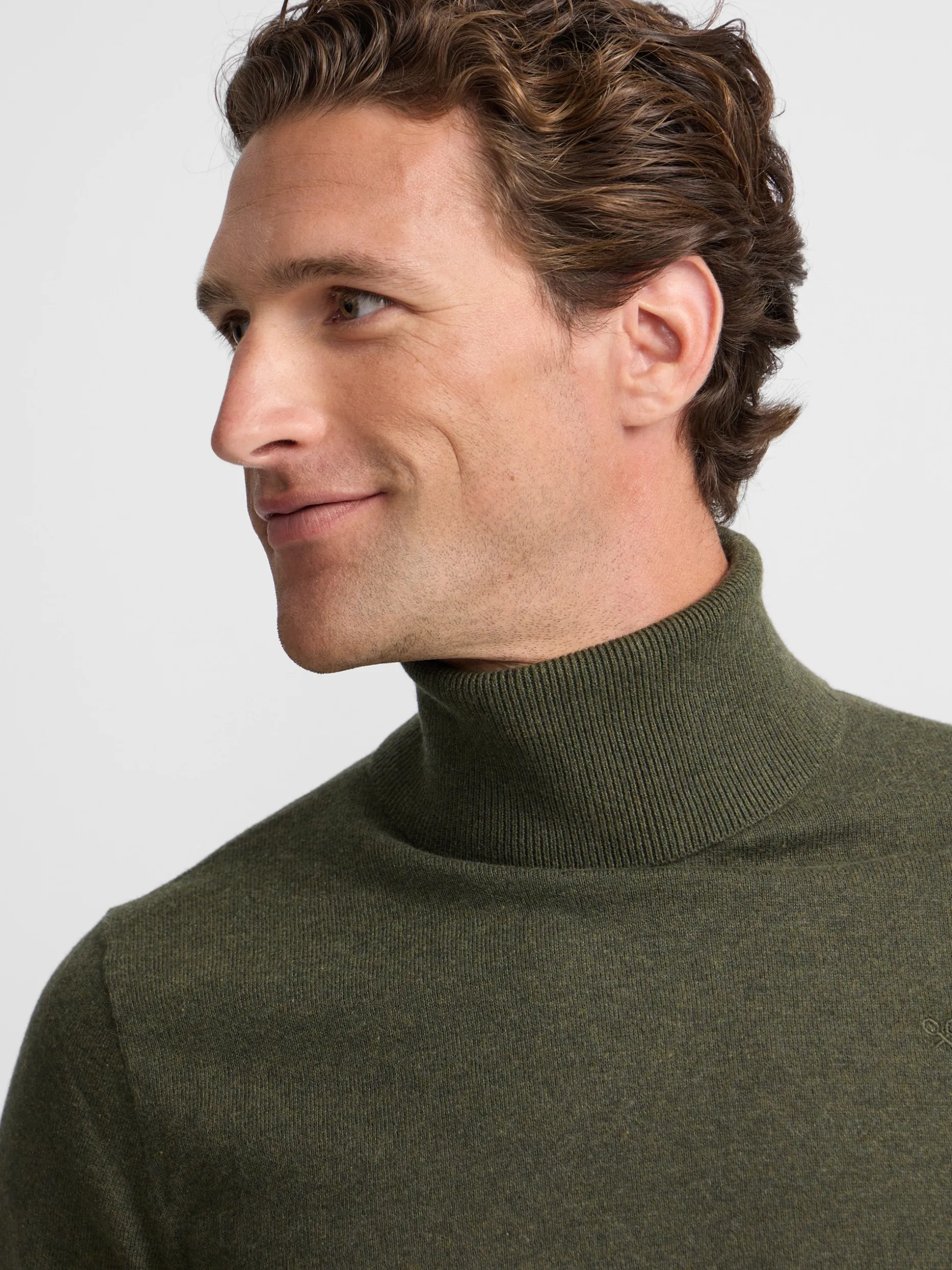 Jersey classic cuello vuelto verde
