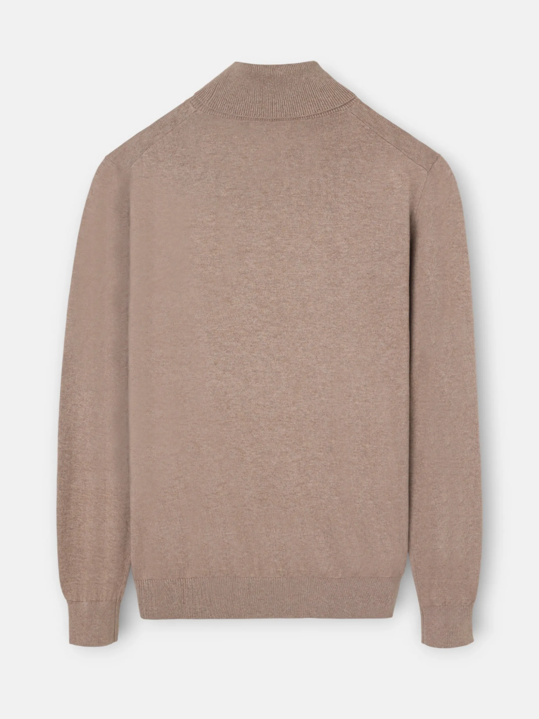 Jersey classic cuello vuelto marron claro