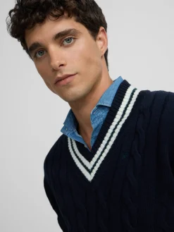 Jersey college azul marino