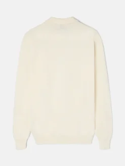Jersey cuello polo minilogo beige
