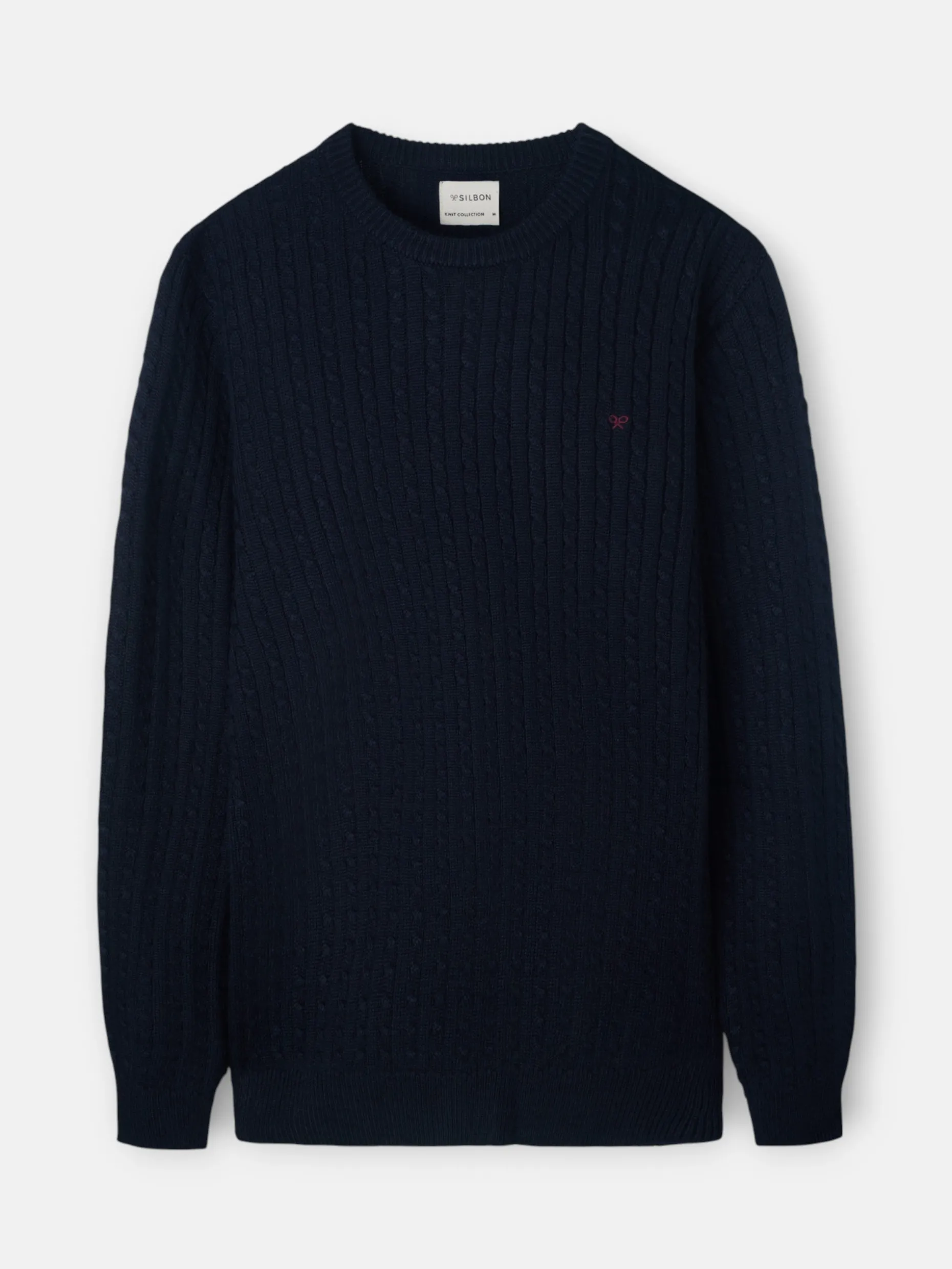 Jersey de ochos clasico azul marino