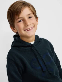 Jersey kids capucha raqueta verde