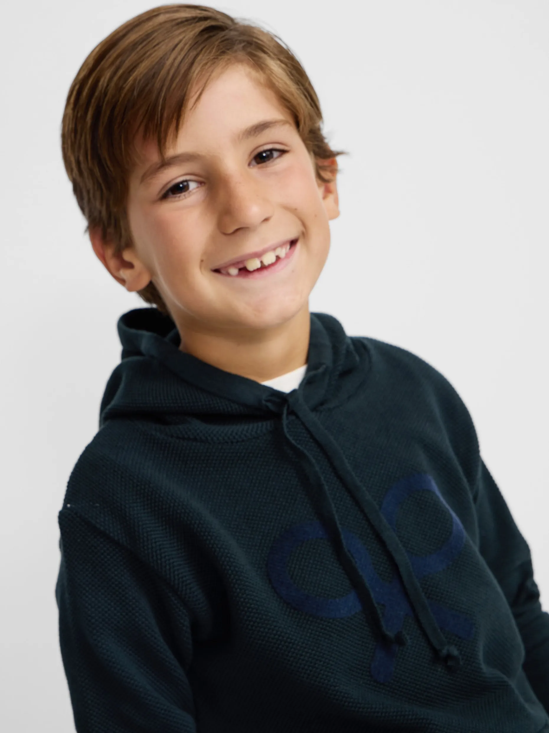 Jersey kids capucha raqueta verde