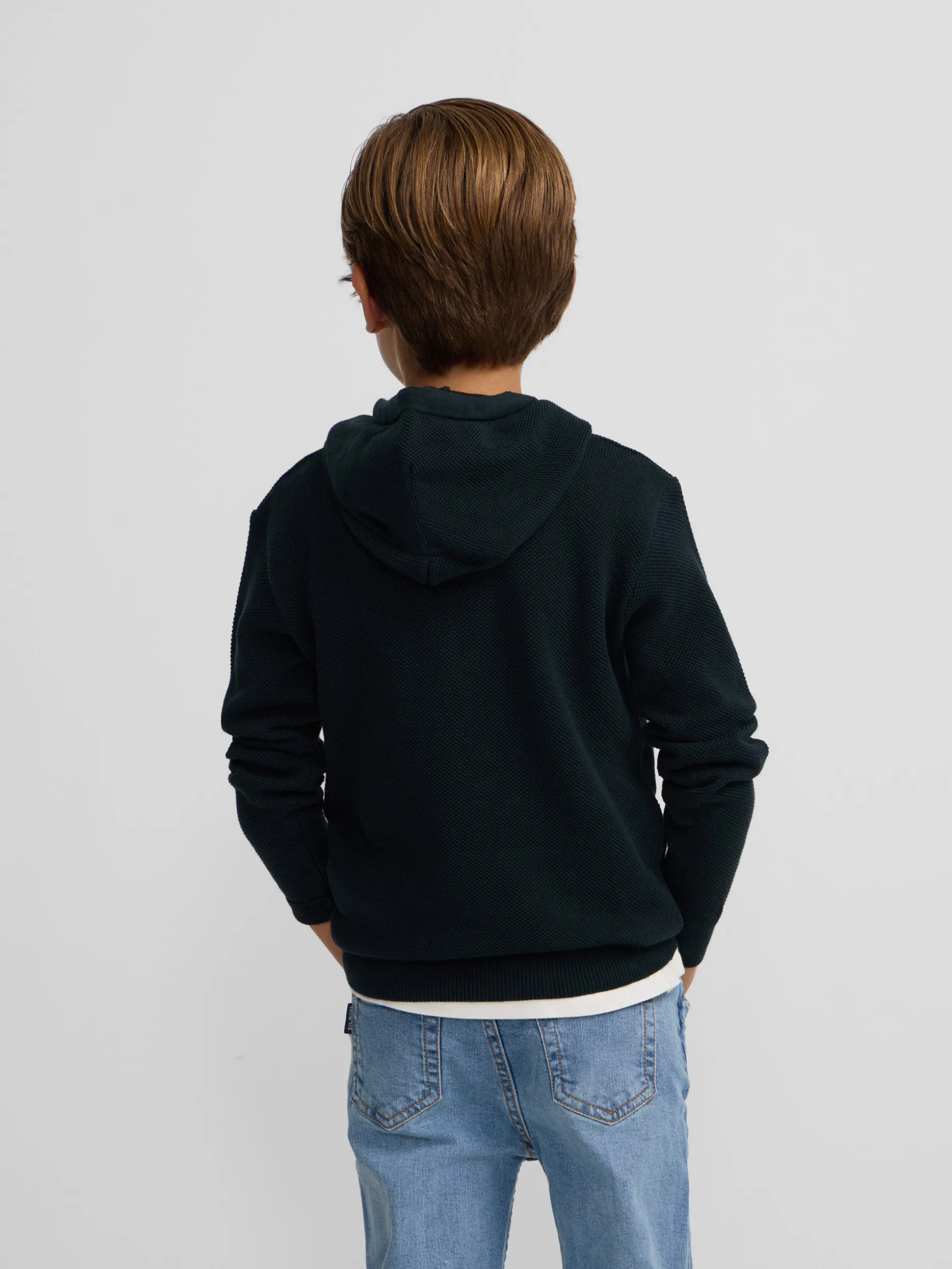 Jersey kids capucha raqueta verde