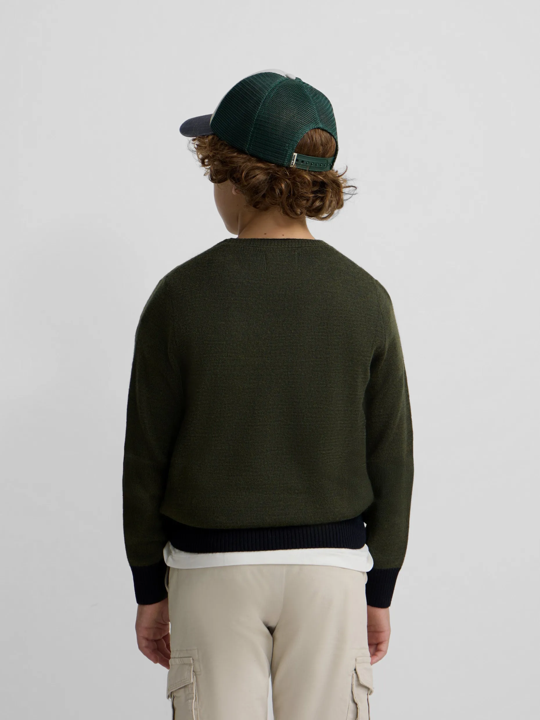 Jersey kids ribs azul marino verde