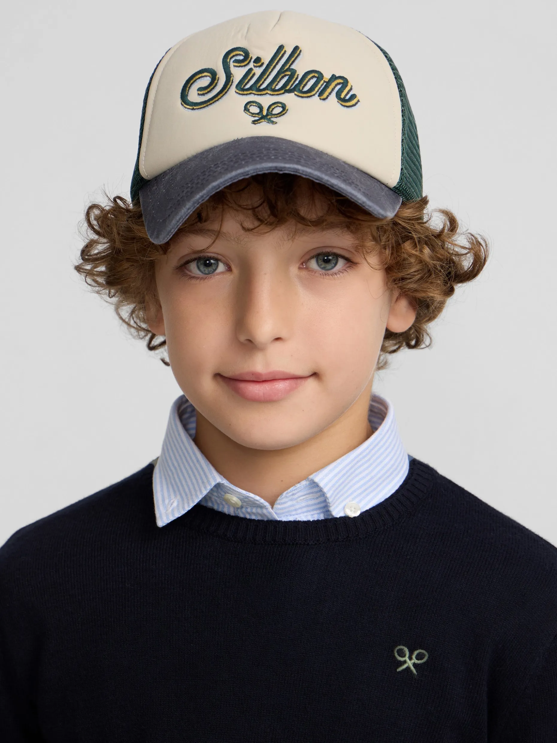 Jersey kids round neck azul marino