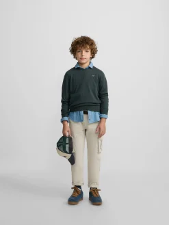 Jersey kids round neck verde