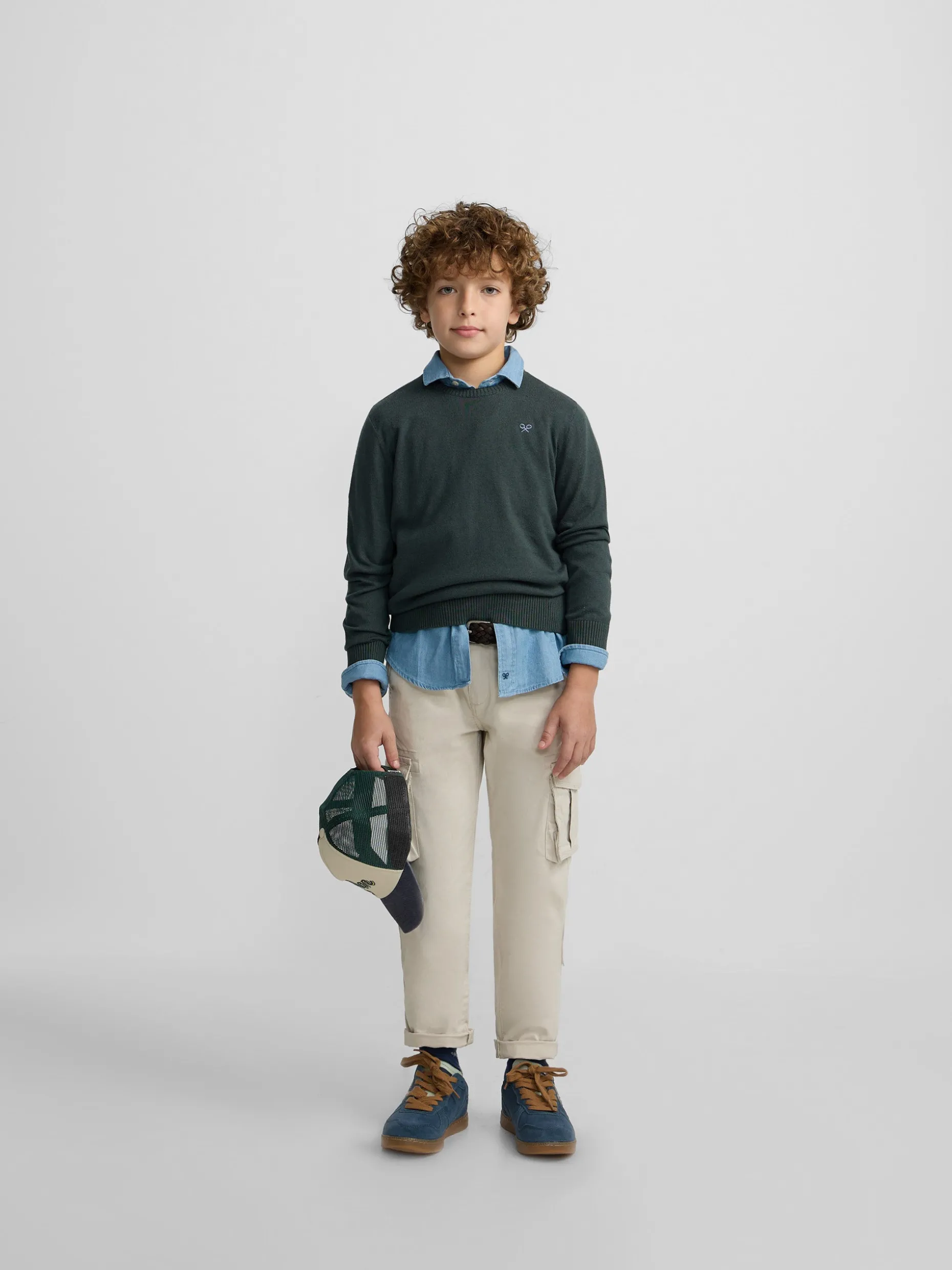 Jersey kids round neck verde