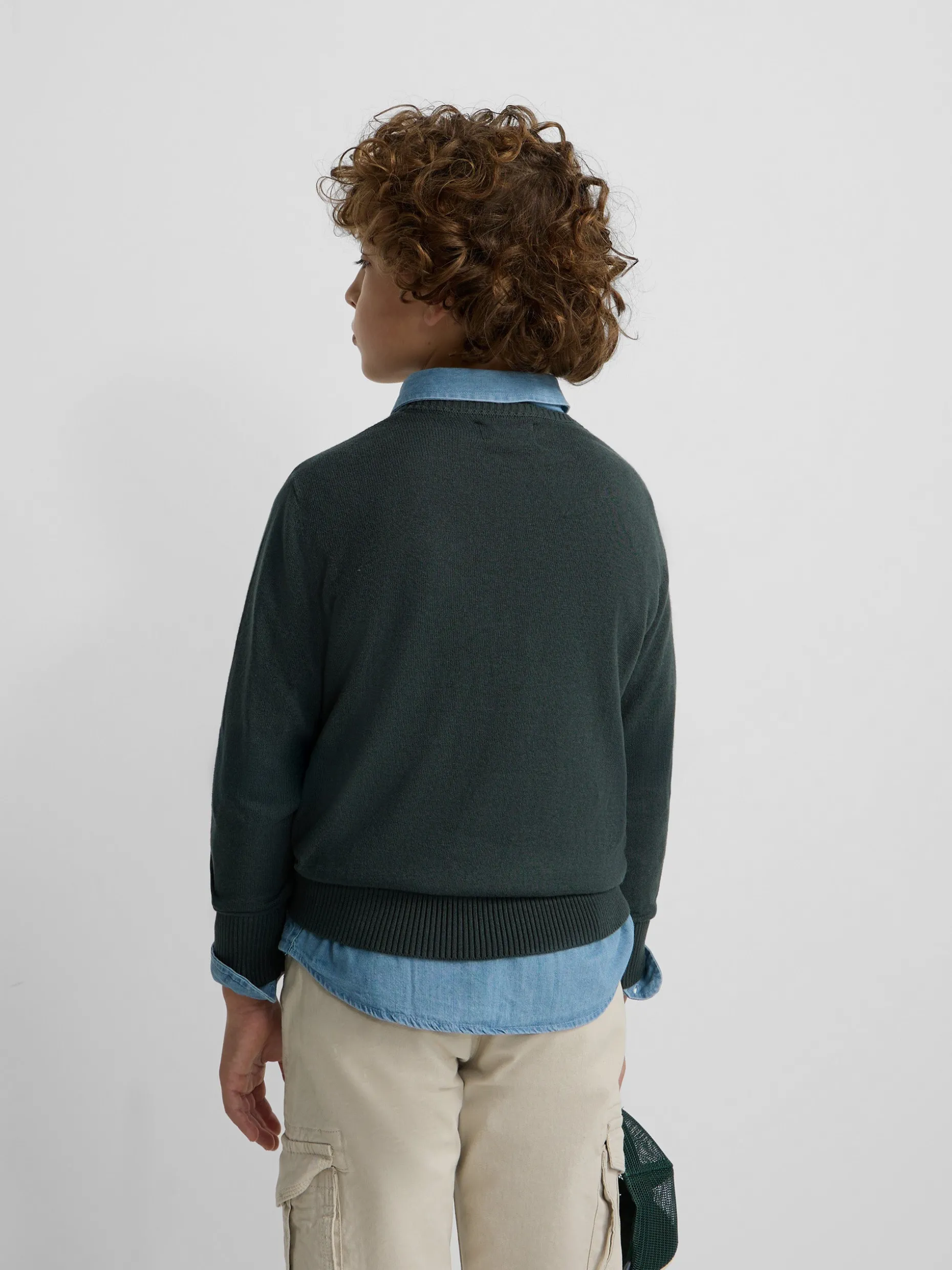 Jersey kids round neck verde