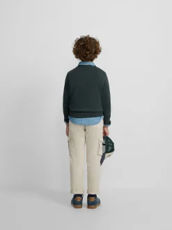 Jersey kids round neck verde