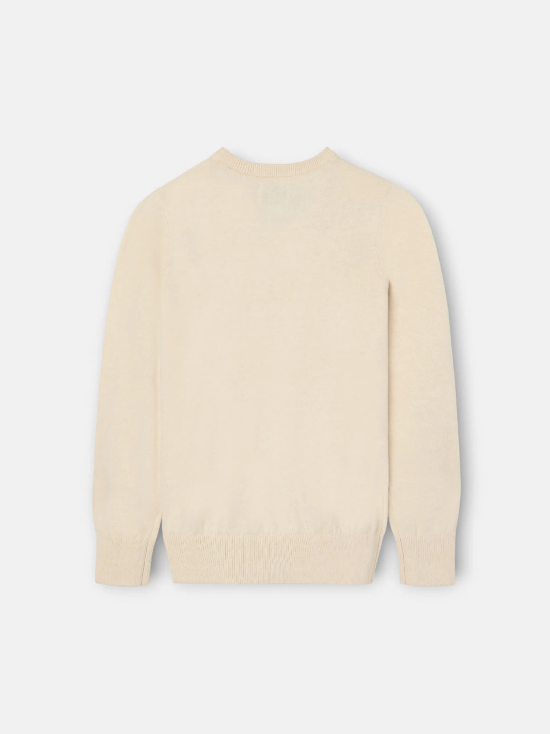 Jersey kids v neck beige