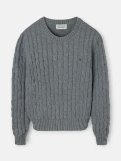 Jersey punto ochos gris